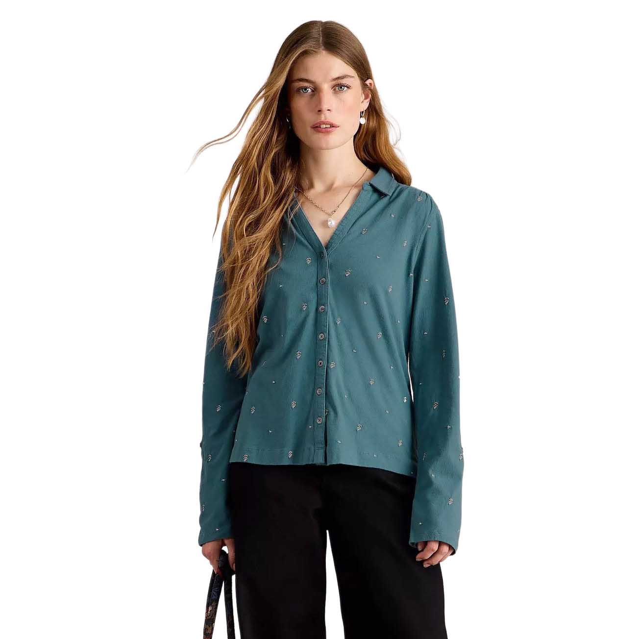 White Stuff Annie Embroidered Jersey Shirt